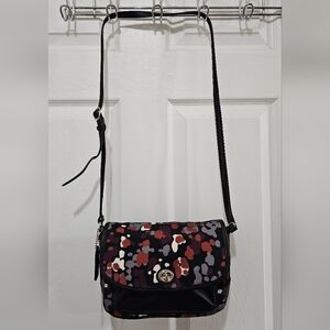 Coach EUC Park Splatter Flap Crossbody Bag